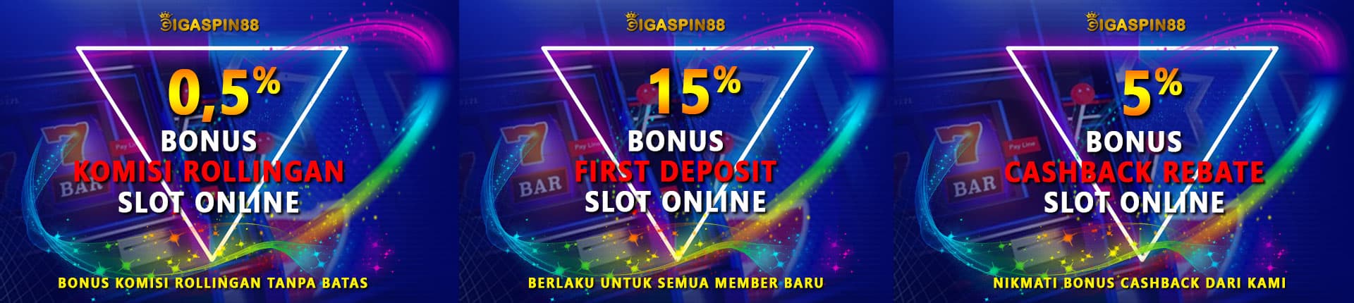 GIGASPIN88 Bonus Komisi Rollingan Cashback Slot Gacor Hari Ini Pasti Maxwin Jackpot