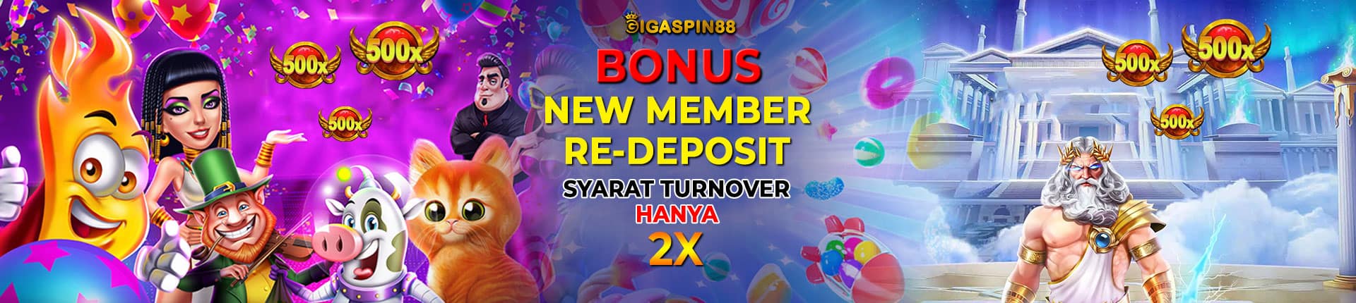 GIGASPIN88 Bonus Deposit New Member Slot Gacor Hari Ini TO Hanya x2